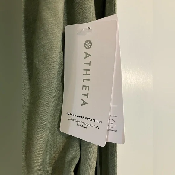 NWT Athleta Purana Wrap Hooded Sweatshirt XXS - Picture 3 of 7